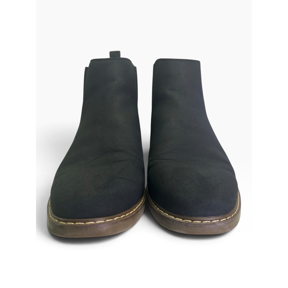 Sonoma Carsonn Mens Chelsea Boots Size 12 M Black Faux Suede Ankle Boot Casual - Picture 2 of 8